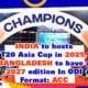 India to hosts T20 Asia Cup in 2025, Bangladesh to have a 2027 edition In ODI Format: ACC