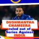 Sri Lankan fast bowler Dushmantha Chameera ruled out of Series Against India