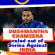 Sri Lankan fast bowler Dushmantha Chameera ruled out of Series Against India