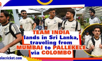 Team India lands in Sri Lanka, traveling from Mumbai to Pallekele via Colombo with New Coach Gautam Gambhir