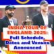 India tour of England 2025: BCCI releases schedule, dates, and venues