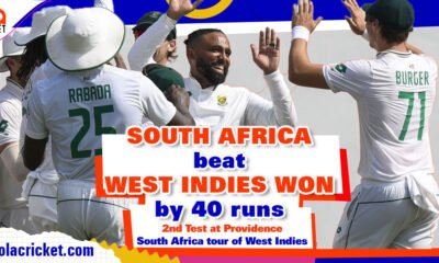 South Africa beat West Indies by 40 runs, extending a 23-year home losing record against SA