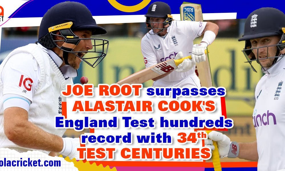 Joe Root's 34th Test century breaks Alastair Cook's England record